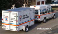 США Скорая помощь для перевозки инвалидов, прицеп для перевозки оборудования, используемого при ликвидации массовых  аварий и катастроф  (USA ambulance)